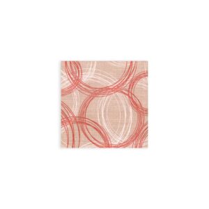 Round Rosso Napkin - Linen Feel