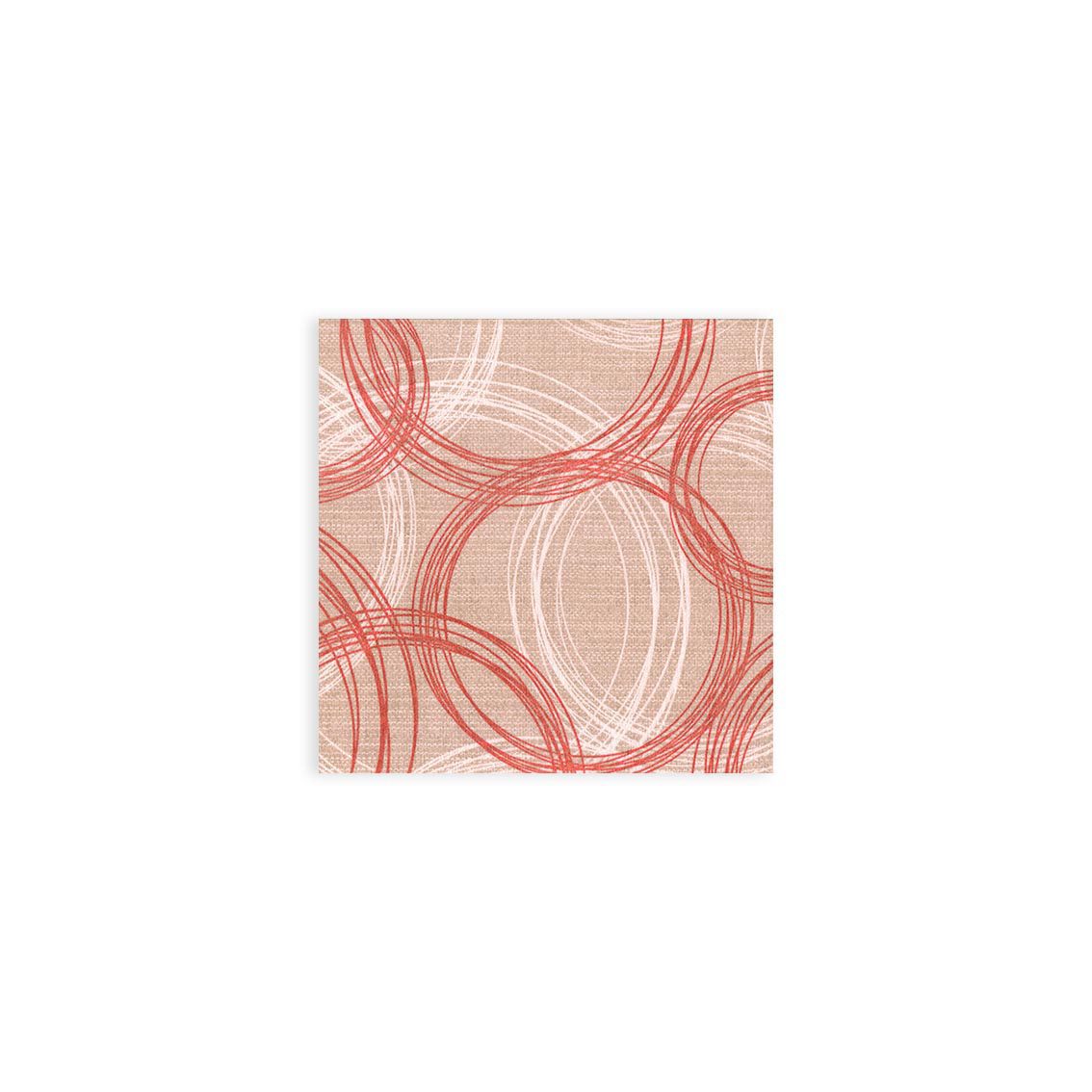 Round Rosso Napkin – Linen Feel