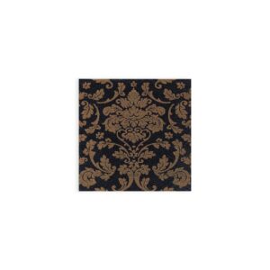 Victoria Nero Napkins - Linen Feel
