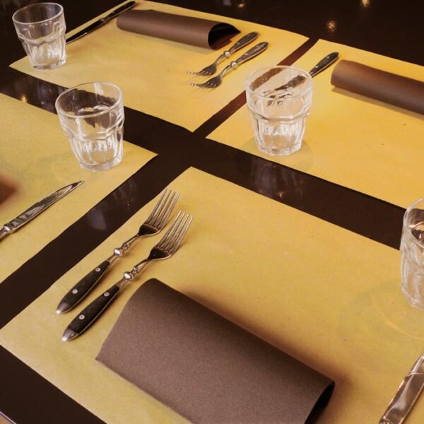 Brown Disposable Paper Placemat - Image 3