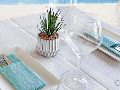 Elegant presentation for upscale dining